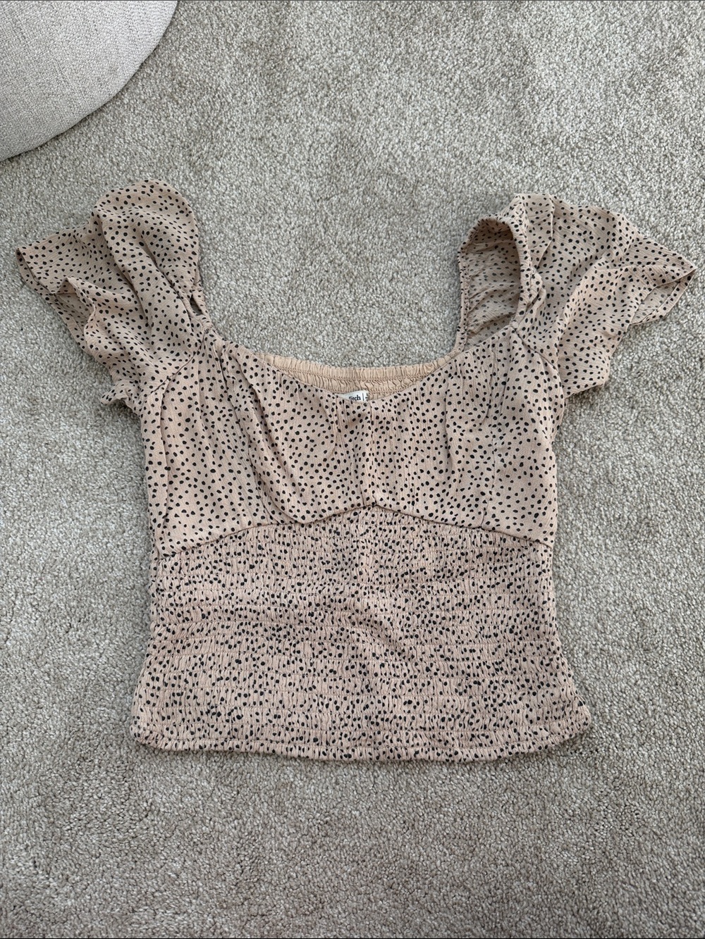 Women’s Abercrombie Smocked Flutter Sleeve Top